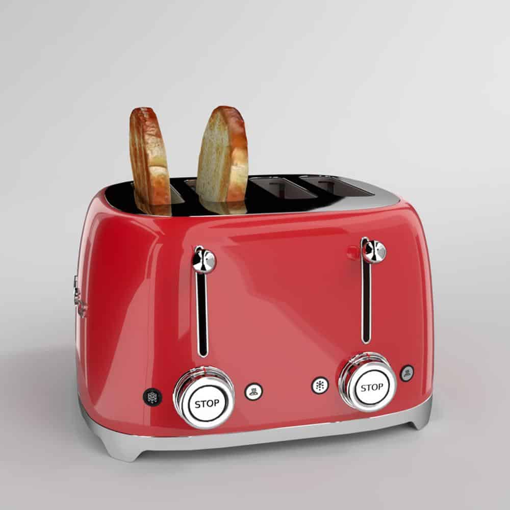 Máy Nướng Bánh Mỳ Smeg TSF03RDEU Red_1