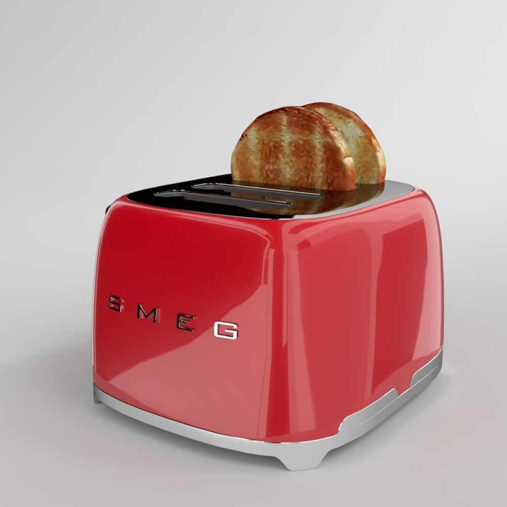 Máy Nướng Bánh Mỳ Smeg TSF03RDEU Red_3